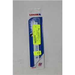 PK OF 5 LENOX 6" THICK METAL SAWZALL BLADES