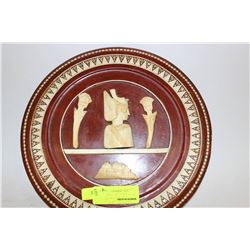 EGYPTIAN BONE CARVED AND MOTHER OF PEARL INLAY