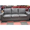 Image 2 : NEW GREY LEATHERETTE SOFA W LOVE SEAT