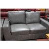 Image 3 : NEW GREY LEATHERETTE SOFA W LOVE SEAT