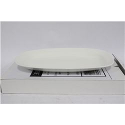 CASE OF 12 NEW BONE CHINA SERVINGPLATTERS