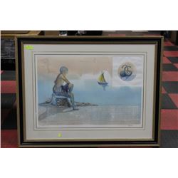 LUIS SOPENA  ARTWORK, 3'x5' OIL ON PAPER