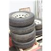 Image 1 : PALLET W/  SIZ (6) ST205/75 R 15 3500LB TRAILER
