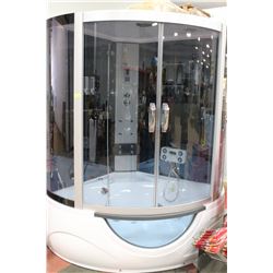 NEW CORNER RAIN SHOWER W JET TUB