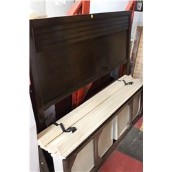 QUEEN SIZE WOOD HEADBOARD W SLATS