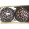 Image 1 : PR OF LARGE RATTAN DECORATIVE BALLS
