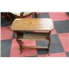 Image 1 : VINTAGE WOOD SIDE TABLE / MAGAZINE RACK