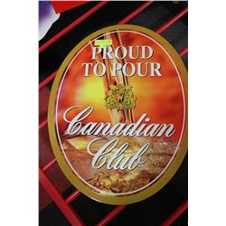 BEER SIGN ON CHOICE : CANADIAN CLUB
