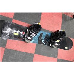 DYNASTAR SNOWBOARD WITH RIDE BINDINGS