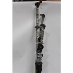 3 PIECE COBRA SAMARAI SWORD SET W/ STAND