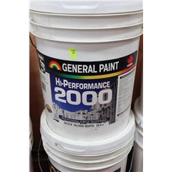 18.9 LITRE PAIL OF 58-010 GLOSS WHITE PAINT