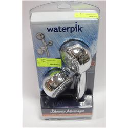 WATERPIK TWIN SHOWERHEAD W 5 SPRAY SETTINGS