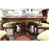 Image 3 : ROUND WOOD KITCHEN TABLE W 6 WOOD AND