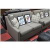Image 3 : GREY FABRIC SOFA W LOVESEAT
