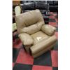 Image 2 : BROWN LEATHER ELECTRIC RECLINING SOFA CHAIR