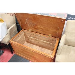 WOOD AND CEDAR LINED CHEST