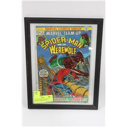 VINTAGE COMIC BOOK DISPLAY TEAMUP SPIDERMAN AND