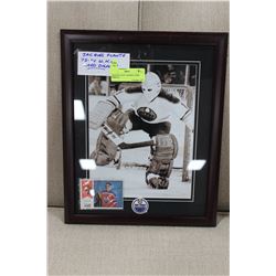 JAQUES PLANTE FRAMED CARD DISPLAY