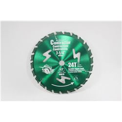 CASE OF 7 1/4" CIRCULAR SAW CONTRACTOR BLADE