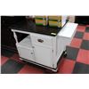 Image 1 : 2 TONE KITCHEN ISLAND  CART