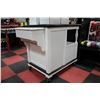 Image 3 : 2 TONE KITCHEN ISLAND  CART