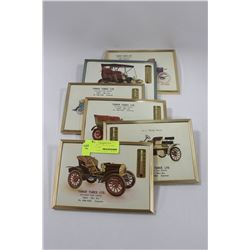 COLLECTION OF ANTIQUE CAR THERMOMETER PICTURES