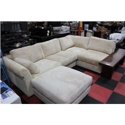 NORWALK FURNITURE CORDUROY SECTIONAL W