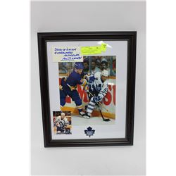 DOUG GILMORE AUTOGRAPHED NHL DISPLAY