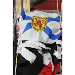 BOX OF HOCKEY FLAGS