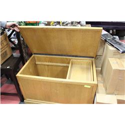 SOLID OAK CUSTOM TOY CHEST