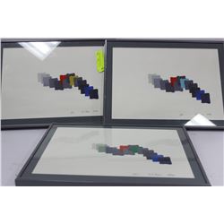 SET OF 3 WATERCOLOR PICTURES
