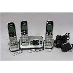UNIDEN 3 PHONE CORDLESS PHONE SET