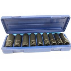 INDUSTRO 9 PC 1/2" DEEP IMPACT SOCKET SET