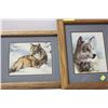Image 1 : PAIR OF CLANCY CHERRY WOLF PRINTS