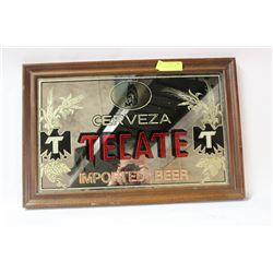 MIRRORED CERVEZA SIGN, TECATE