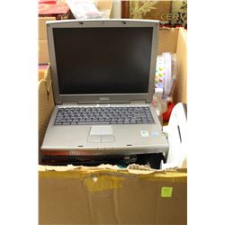 BOX W/ LAPTOP AND OTHER MISC ITEMS