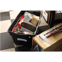 PINE TREE ARTIFICIAL TREE SOLD W TOTE OF CHRISTMAS