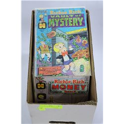 BOX OF 75 RICHIE RICH COMICS