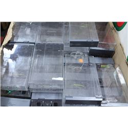 BOX OF RETAIL SECURITY CASES