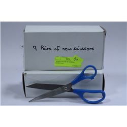2 BOXES OF 9 PR OF SCISSORS