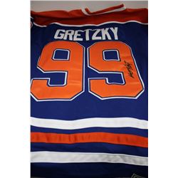 WAYNE GRETZKY SIGNED OILERS JERSEY W/ C.O.A