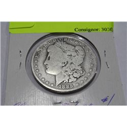 1885  'O' MORGAN SILVER DOLLAR
