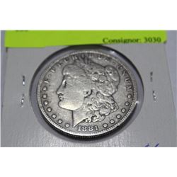 1881  'S' MORGAN SILVER DOLLAR