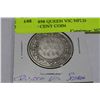 Image 1 : SCARCE 1898 QUEEN VIC NFLD SILVER 50 CENT COIN