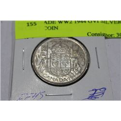 HIGH GRADE WW2 1944 GVI SILVER 50 CENT COIN