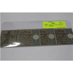 SET OF 3 UNCIRCULATED GERMAN 1921 50 PFENNIG