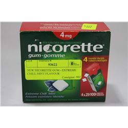 NEW NICORETTE GUM - EXTREME CHILL MINT FLAVOUR