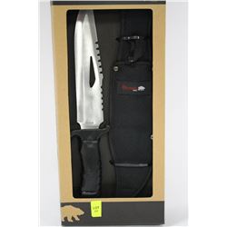 NEW OLYMPIA 30444PKH HUNTING KNIFE WITH CASE