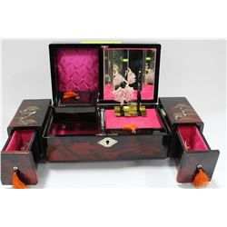 JEWELLERY BOX WITH CONTENTS