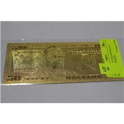 US 24KT GOLD FOIL REPLICA 50 DOLLAR BANKNOTE